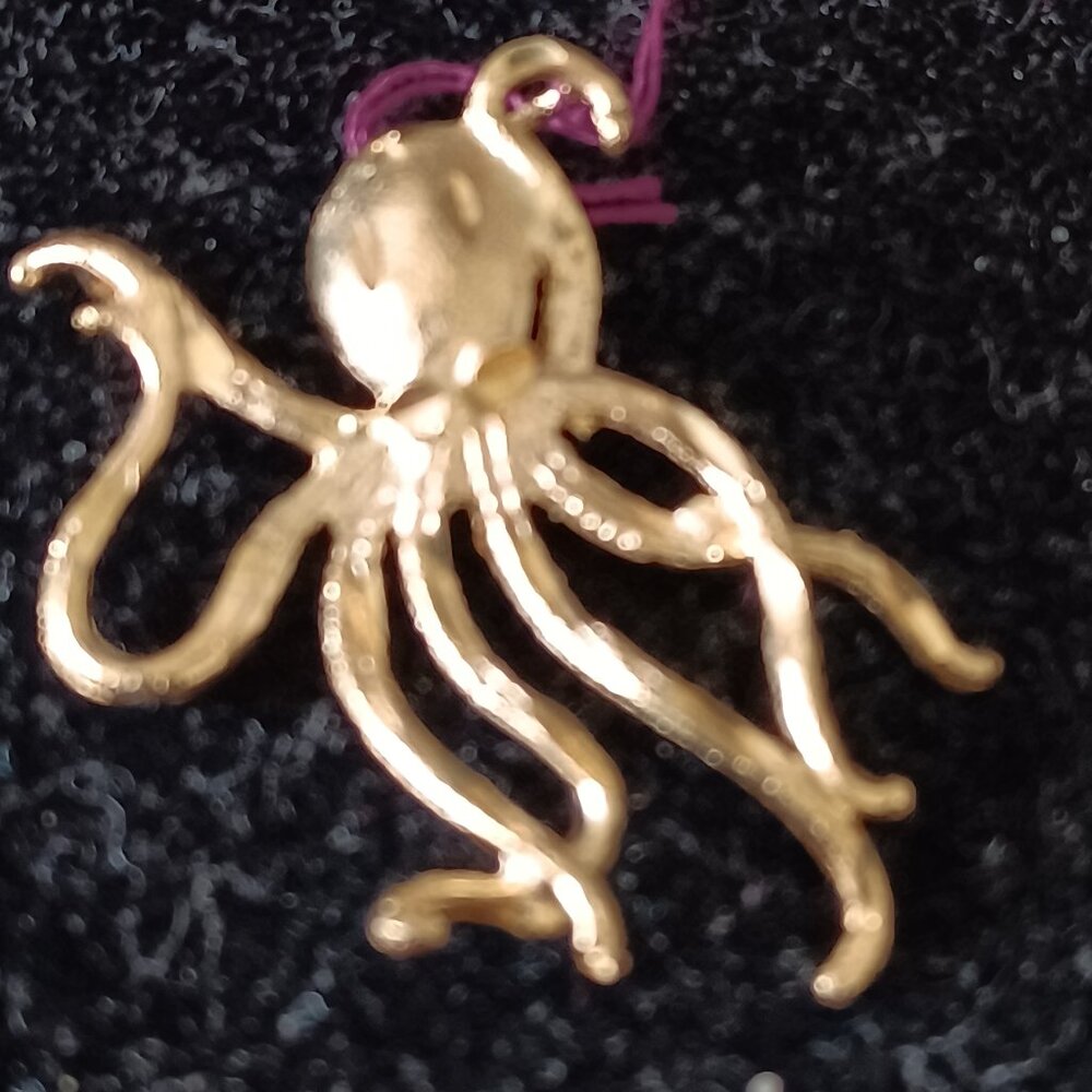 14KT Fine Gold Octopus Charm